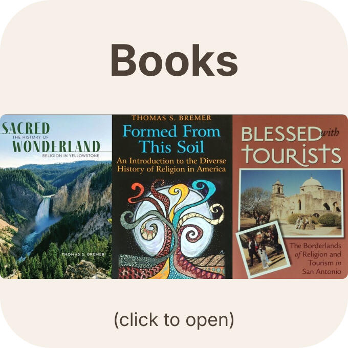 Books A square button that says Books at the top and click to open at the bottom. In the middle is a collage of three book covers.